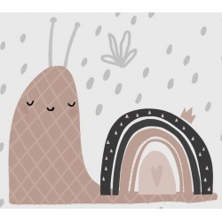 Sticker escargot marron
