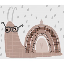 Sticker escargot dormeur