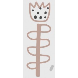 Sticker fleur et pluie