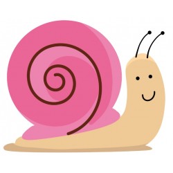 Sticker escargot marche vert