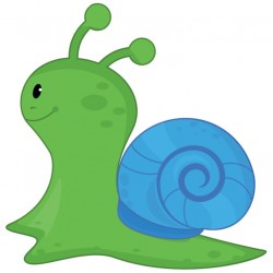 Sticker escargot de dos