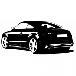 Stickers Audi (logo noire)