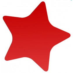 Sticker étoile bleu clair
