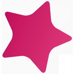 Sticker étoile rouge