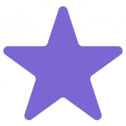 Sticker étoile bleu
