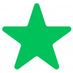 Sticker étoile jaune