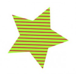 Sticker étoile avec ronds