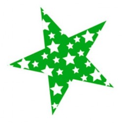 Sticker étoile avec rayures