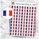 Sticker mini Drapeau Français