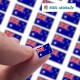 Planche sticker mini Drapeau Australie