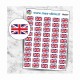 Planche sticker mini Drapeau Anglais