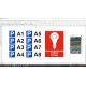 Planche sticker mini Drapeau Test