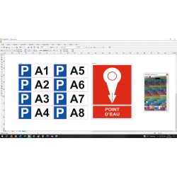 Planche sticker mini Drapeau Test