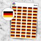 Planche sticker mini Drapeau Allemagne