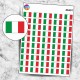 Planche sticker mini Drapeau Italie