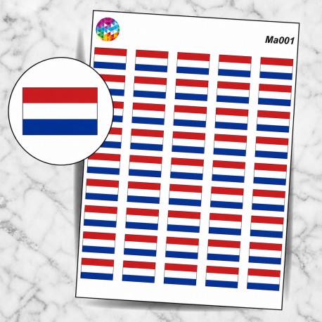 Planche sticker mini Drapeau Pays-Bas