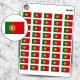 Planche sticker mini Drapeau Portugal