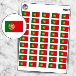 Planche sticker mini Drapeau Portugal