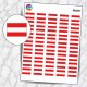 Planche sticker mini Drapeau Autriche
