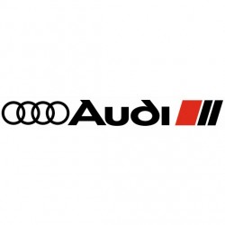 Stickers Audi (blanc et rouge)