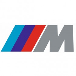 Stickers BMW logo (noir et blanc)