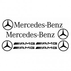 Stickers Mercedes pare soleil AMG