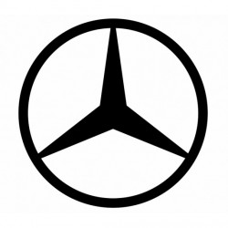 Stickers Mercedes Benz lettres blanc