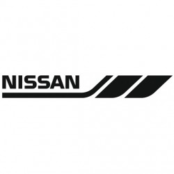 Stickers Nissan GT R noir et blanc