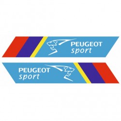 Stickers Peugeot bande couleurs