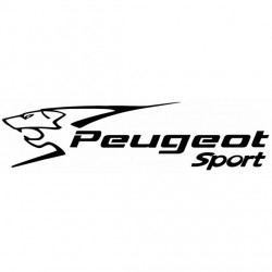 Stickers Peugeot noir et blanc
