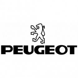 Stickers Peugeot blanc