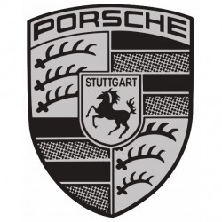 Stickers Porsche (avec fond noir)