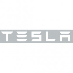 Sticker Tesla blanc