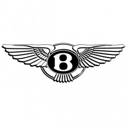 Sticker Bentley blanc