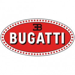 Sticker Bugatti blanc